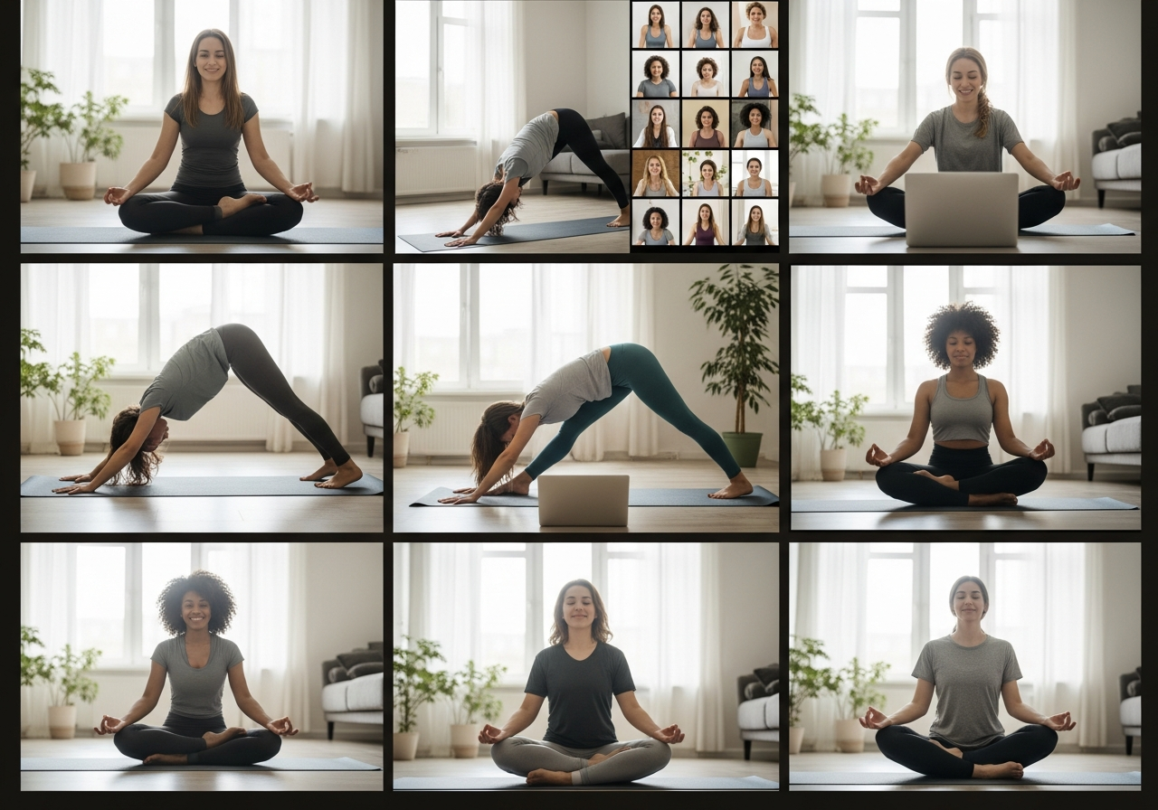 Групповая йога онлайн